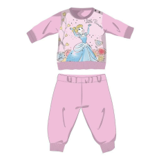 Disney Disney Hercegnők téli pamut baba pizsama - interlock pizsama - világosrózsaszín - 98
