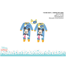 Disney Disney Mickey egér baba rugdalózó előkével - világoskék - 3-6 hónapos babának rugdalózó