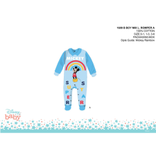 Disney Disney Mickey egér baba rugdalózó - galléros - világoskék-világoskék - 1-3 hónapos babának rugdalózó