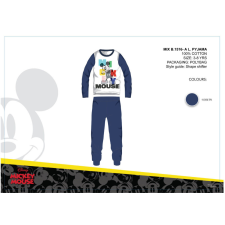 Disney Disney Mickey egér gyerek jersey pizsama - pamut pizsama - sötétkék - 116 gyerek hálóing, pizsama