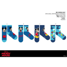 Disney Disney Mickey egér gyerek pamut normál zokni - 4 pár/csomag - 27-30