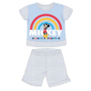 Disney Disney Mickey egér nyári rövid ujjú baba pizsama - pamut jersey pizsama - szürke - 86