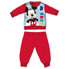 Disney Disney Mickey egér téli vastag baba pizsama - pamut flanel pizsama - piros - 80