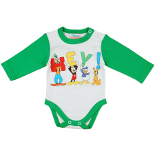 Disney Disney Mickey és barátai hosszú ujjú baba body zöld kombidressz, body