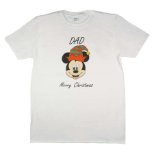 Disney Disney Mickey karácsonyi feliratos póló apáknak gyerek póló