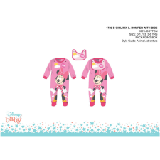 Disney Disney Minnie egér baba rugdalózó előkével - rózsaszín-piros - 3-6 hónapos babának rugdalózó