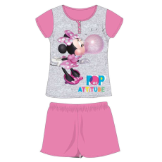 Disney Disney Minnie egér nyári rövid ujjú gyerek pizsama - pamut jersey pizsama - szürke - 128