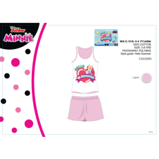 Disney Disney Minnie egér nyári ujjatlan gyerek pizsama - pamut pizsama - világosrózsaszín - 104