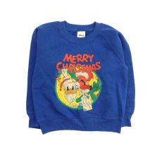 Disney Donald kacsás karácsonyi kék pulóver - 104