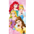 Disney és Mesehős Disney hercegnők royal fürdőlepedő, strand törölköző 70x140cm JAV-JFK011317