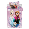 Disney és Mesehős Disney jégvarázs pink-purple gyerek, ovis ágyneműhuzat 0×135 cm, 40×60 cm JAV-JFK036358