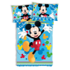Disney és Mesehős Disney mickey joyful gyerek, ovis ágyneműhuzat 0×135 cm, 40×60 cm JAV-EXK350281