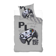 Disney és Mesehős Gamer grey ágyneműhuzat 140×200cm, 70×90 cm JAV-BRM008496 lakástextília