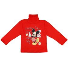 Disney garbós Hosszú ujjú póló - Mickey Mouse #piros - 74-es méret gyerek póló