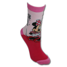 Disney Gyerek pamut bokazokni - Minnie egér - 31-34 - rózsaszín gyerek zokni