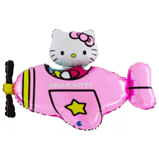 Disney Hello Kitty Airplane Pink fólia lufi 76 cm Nr5 party kellék