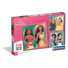 Disney Hercegnők 3x48 db-os puzzle Clementoni puzzle, kirakós