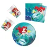  Disney Hercegnők, Ariel Curious party szett 36 db-os 23 cm-es tányérral