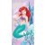 Disney Hercegnők Ariel Pink fürdőlepedő, strand törölköző 70x140cm