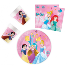 Disney Hercegnők Disney Princess Live Your Story, Hercegnők party szett 36 db-os 23 cm-es tányérral party kellék