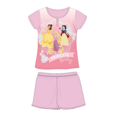 Disney Hercegnők nyári rövid ujjú gyerek pizsama - pamut jersey pizsama - világosrózsaszín - 104 gyerek hálóing, pizsama