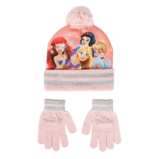 Disney Hercegnők Pink gyerek sapka + kesztyű szett gyerek sapka