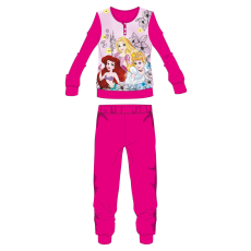  Disney Hercegnők polár pizsama - téli vastag gyerek pizsama - pink - 122
