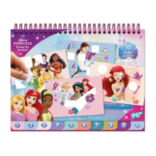  Disney Hercegnők Story puzzle matrica és színező szett oktatójáték