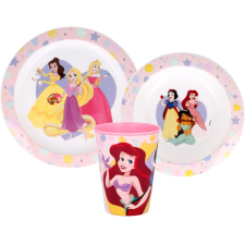 Disney Hercegnők True étkészlet, micro műanyag szett, pohárral 260 ml babaétkészlet