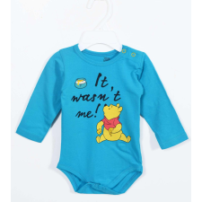 Disney hosszú ujjú body Micimackó kék 6-9 hó (74 cm) kombidressz, body