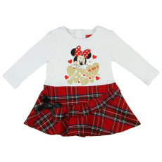Disney hosszú ujjú Kislány ruha - Minnie Mouse #fehér - 110-es méret
