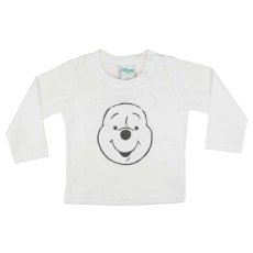 Disney Hosszú ujjú póló - Micimackó #fehér - 80-as méret
