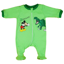Disney hosszú ujjú Rugdalózó - Mickey és dínó #zöld rugdalózó