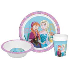 Disney Jégvarázs Enchanted étkészlet, micro műanyag szett Dobozban party kellék