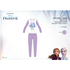 Disney Jégvarázs gyerek jersey pizsama - pamut pizsama - lila