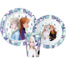  Disney Jégvarázs Ice Magic étkészlet, micro műanyag szett, pohárral 260 ml babaétkészlet