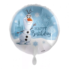 Disney Jégvarázs Olaf snow happy birthday fólia lufi 43cm party kellék