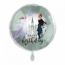 Disney Jégvarázs Pastel Happy Birthday fólia lufi 43 cm party kellék
