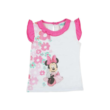 Disney lányka Atléta - Minnie Mouse - fehér-rózsaszín gyerek atléta, trikó