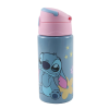 Disney Lilo és Stitch, A csillagkutya Aliens alumínium szívószálas kulacs akasztóval 500 ml