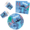 Disney Lilo és Stitch, A csillagkutya Angel party szett 36 DARABOS, 20 cm-es tányérral