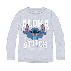  Disney Lilo és Stitch, A csillagkutya Athletic Grey gyerek hosszú póló, felső 8 év / 128 cm