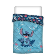 Disney Lilo és Stitch, A csillagkutya Leaf steppelt ágytakaró, paplan 140x200cm lakástextília