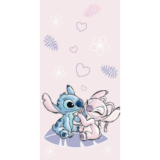 Disney Lilo és Stitch, A csillagkutya Pink fürdőlepedő, strand törölköző 70x140cm babatörülköző, kifogó
