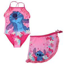  Disney Lilo és Stitch, A csillagkutya Pink gyerek fürdőruha és sarong szett 3-8 év