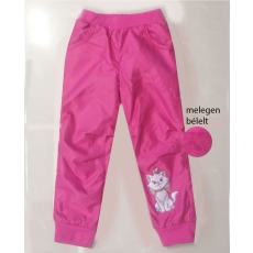 Disney Marie cica bélelt vízlepergetős nadrág magenta szín 4-5 év (110 cm)