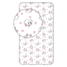 Disney Marie cica Pink Dots gumis lepedő 90x200 cm lakástextília