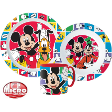 Disney Mickey Better Together étkészlet, micro műanyag szett 265 ml-es bögrével Nr2 babaétkészlet