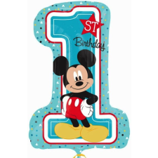  Disney Mickey Blue Első születésnap fólia lufi 71 cm party kellék