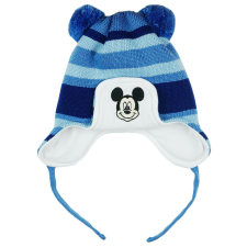 Disney Mickey csíkos| kötött| bélelt| bojtos sapka gyerek sapka